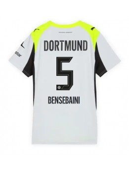 Borussia Dortmund Ramy Bensebaini #5 Auswärtstrikot für Frauen 2025-26 Kurzarm